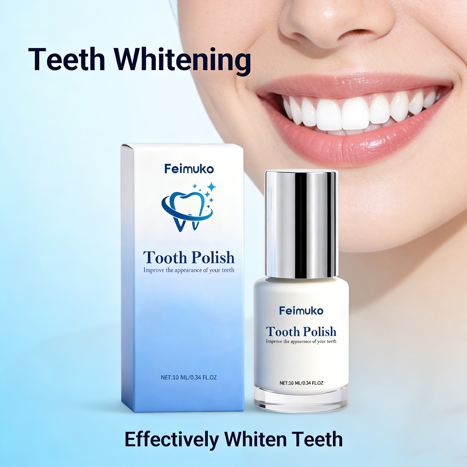 Teeth Paint Whitening - 10ml Farba do Wybielania Zębów -