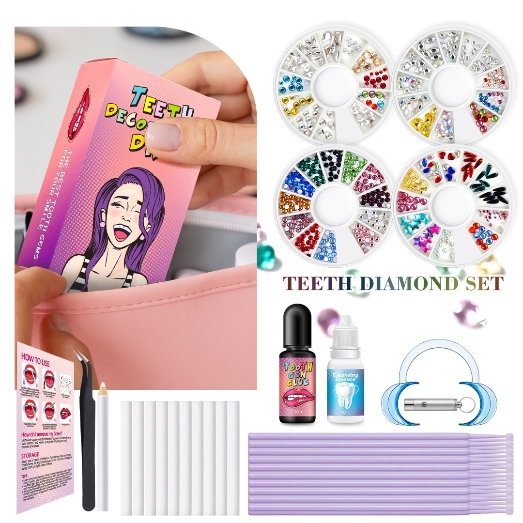 Tooth Gem Kit - Zestaw do samodzielnego nakładania ozdób na