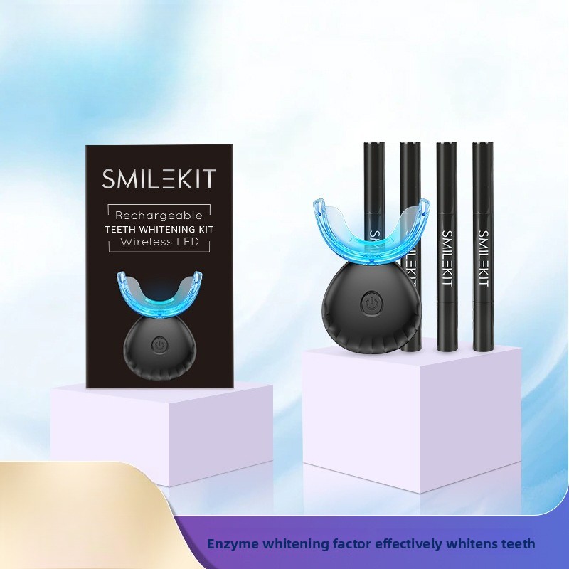 Teeth Whitening Kit At Home - Zestaw do wybielania zębów z bezprzewodowym