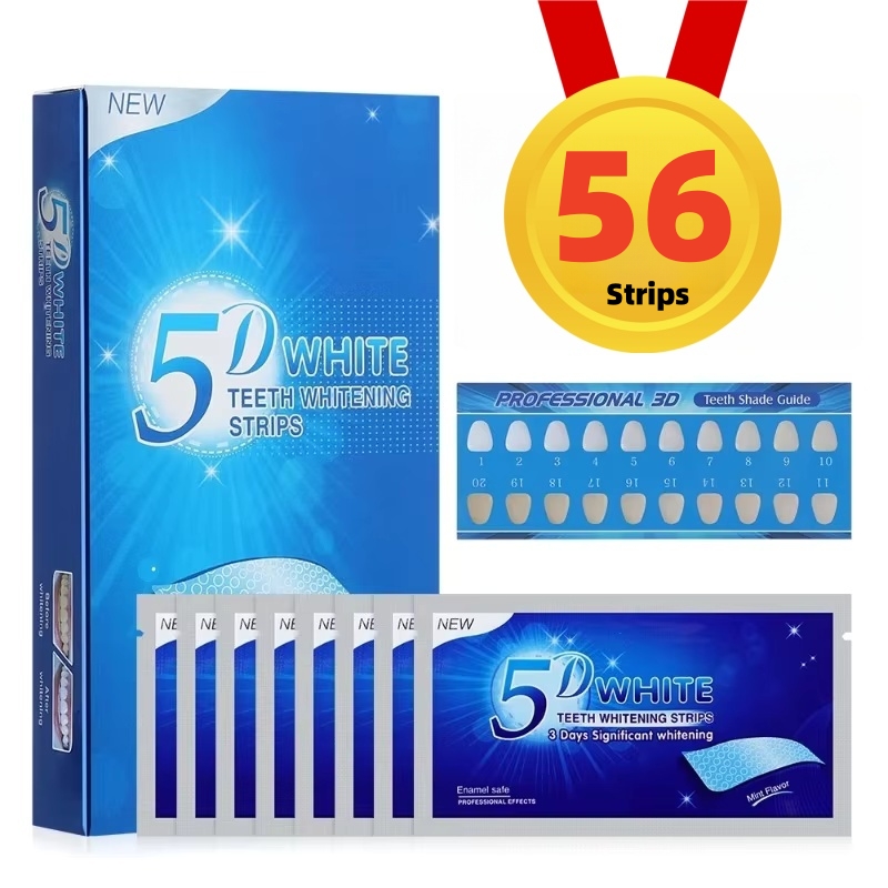 Teeth Whitening Gel Refills - 5D paski do wybielania zębów 56