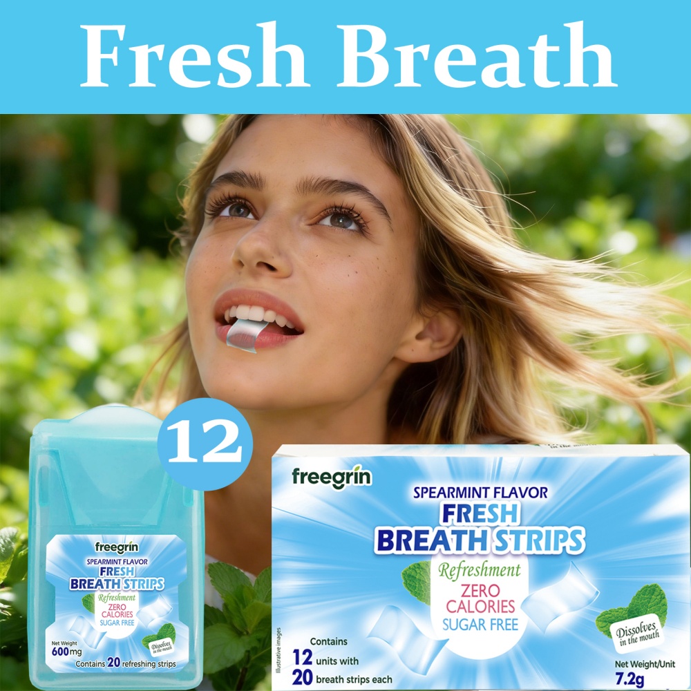 Teeth Whitening Street - FREEGRIN Paski do ust o smaku