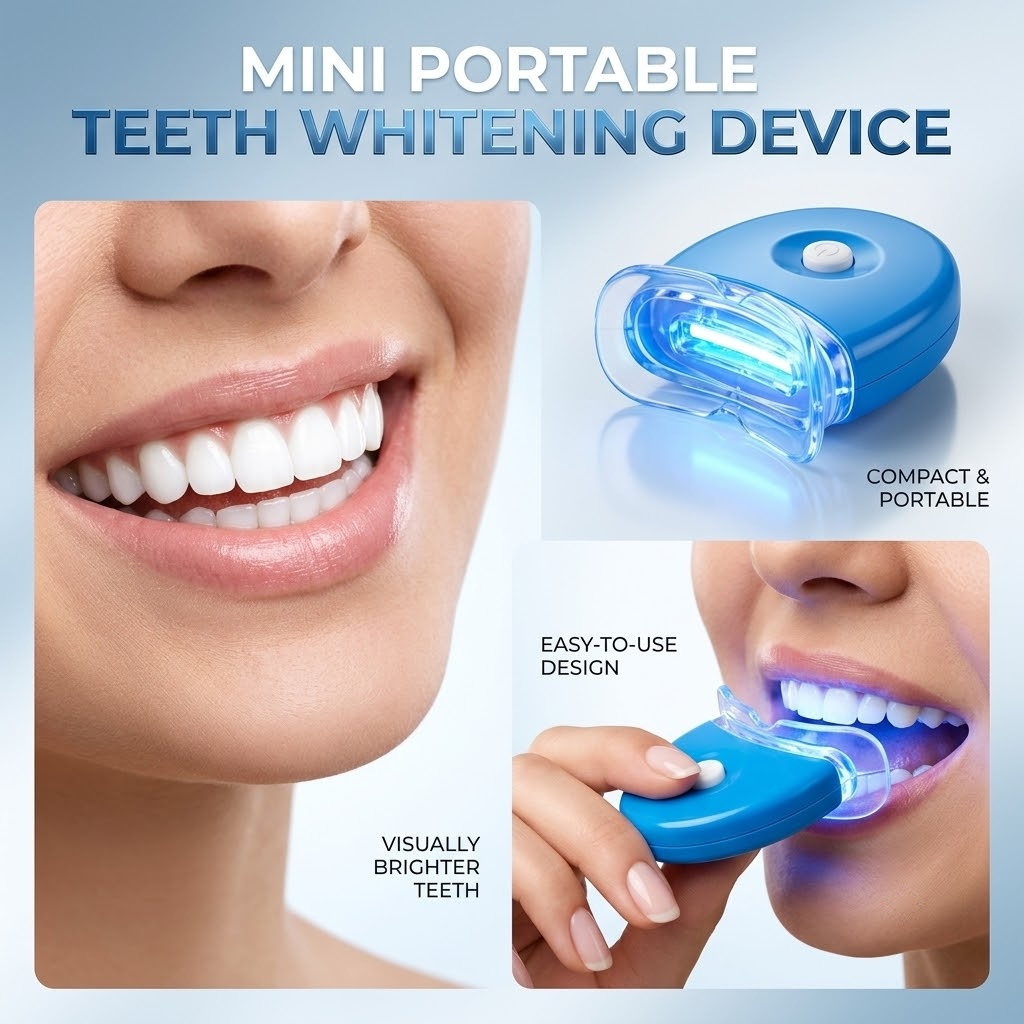 Teeth Whitening Kit At Home - Bezprzewodowy zestaw do wybielania zębów z