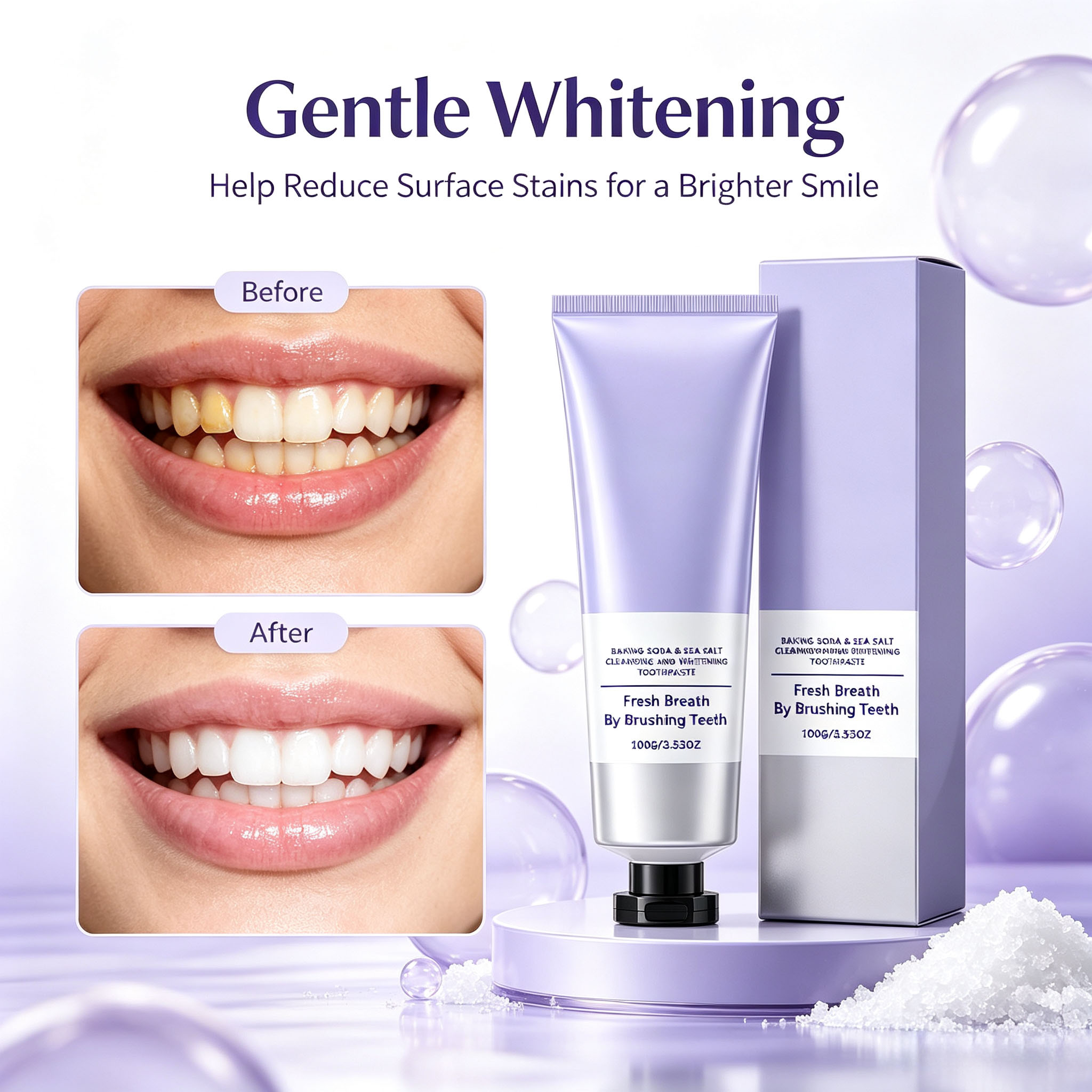 Teeth Whitening Baking Soda - Pasta do zębów z sodą oczyszczającą