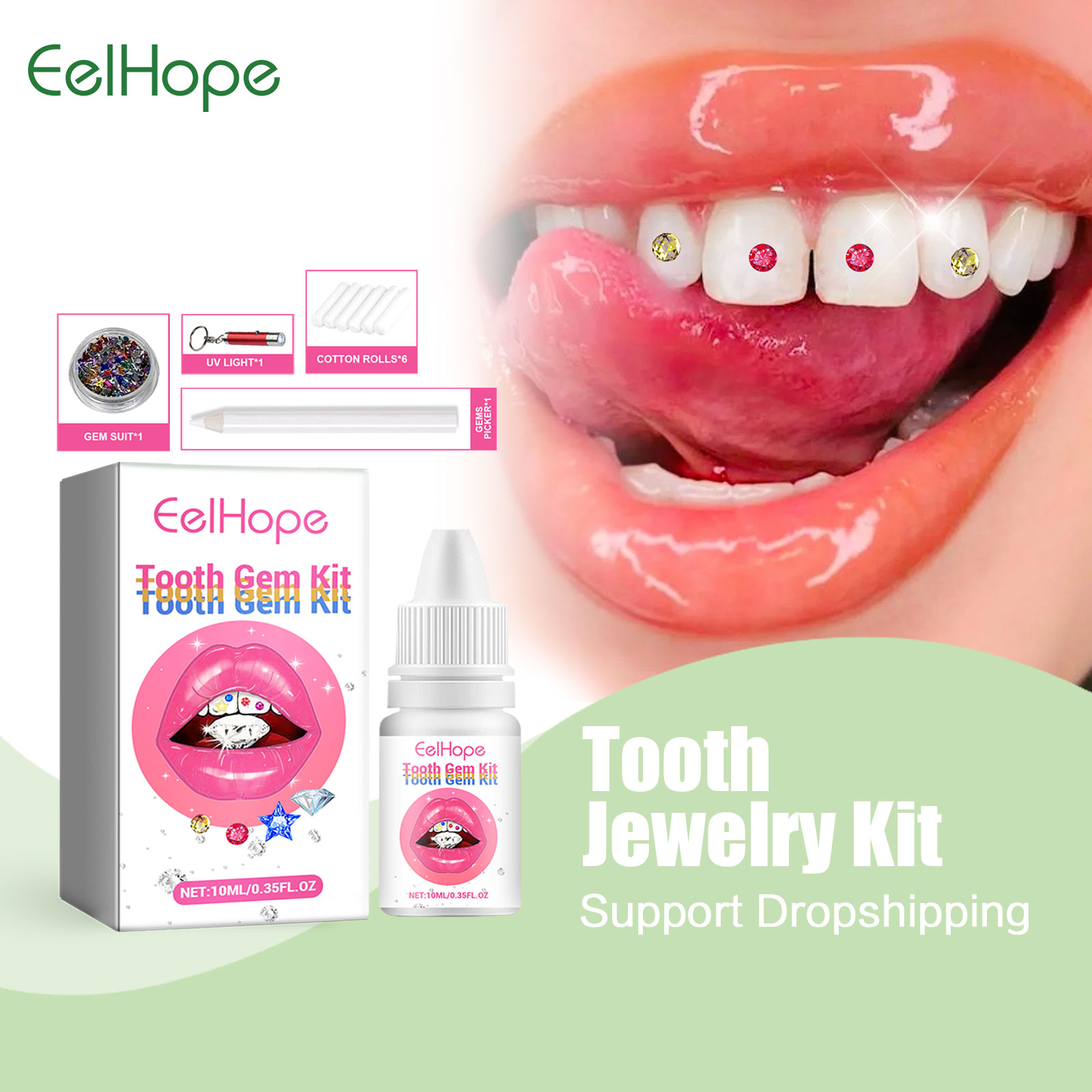 Tooth Gem Kit - DIY Zestaw klejnotów do zębów z