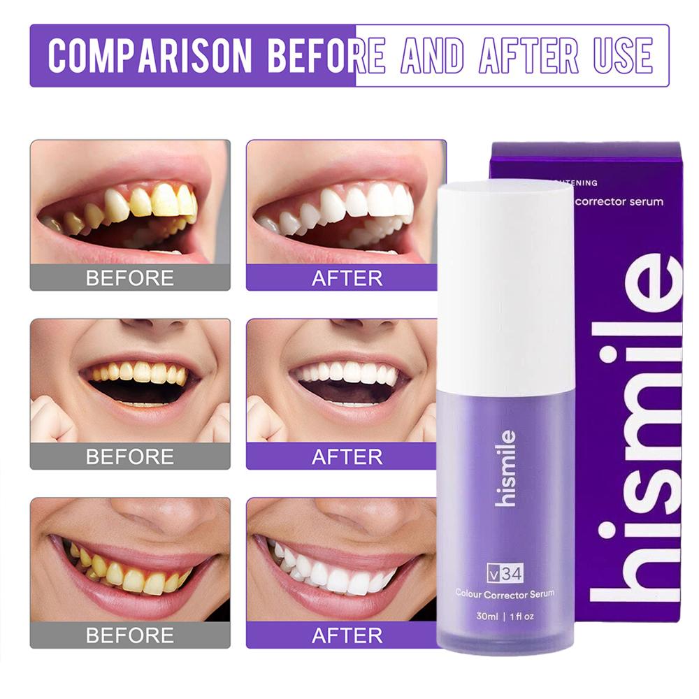 Teeth Paint Whitening - Hismile Fioletowa Pasta do Zębów Wybielająca