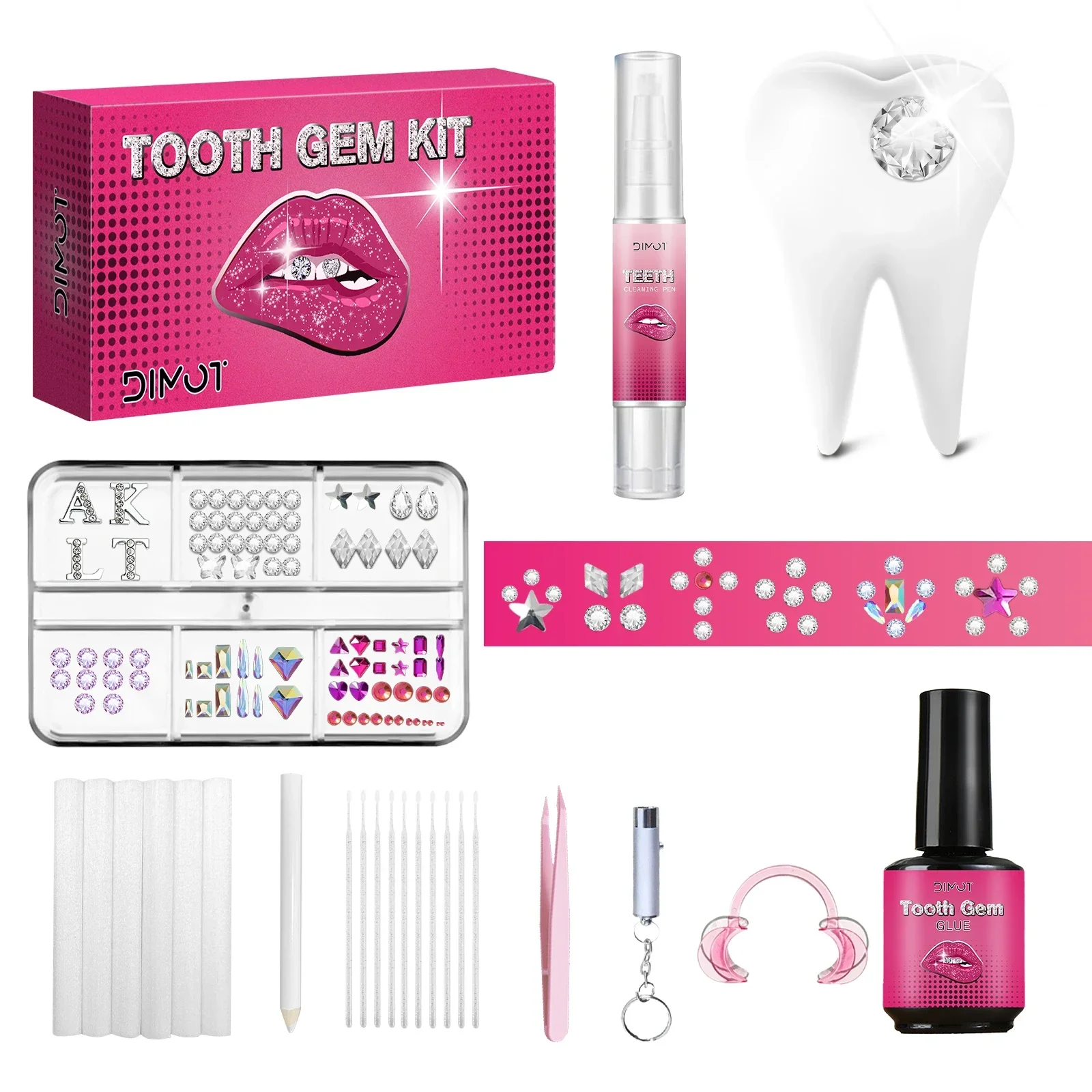 Tooth Gem Kit - Zestaw do samodzielnego nakładania ozdób na