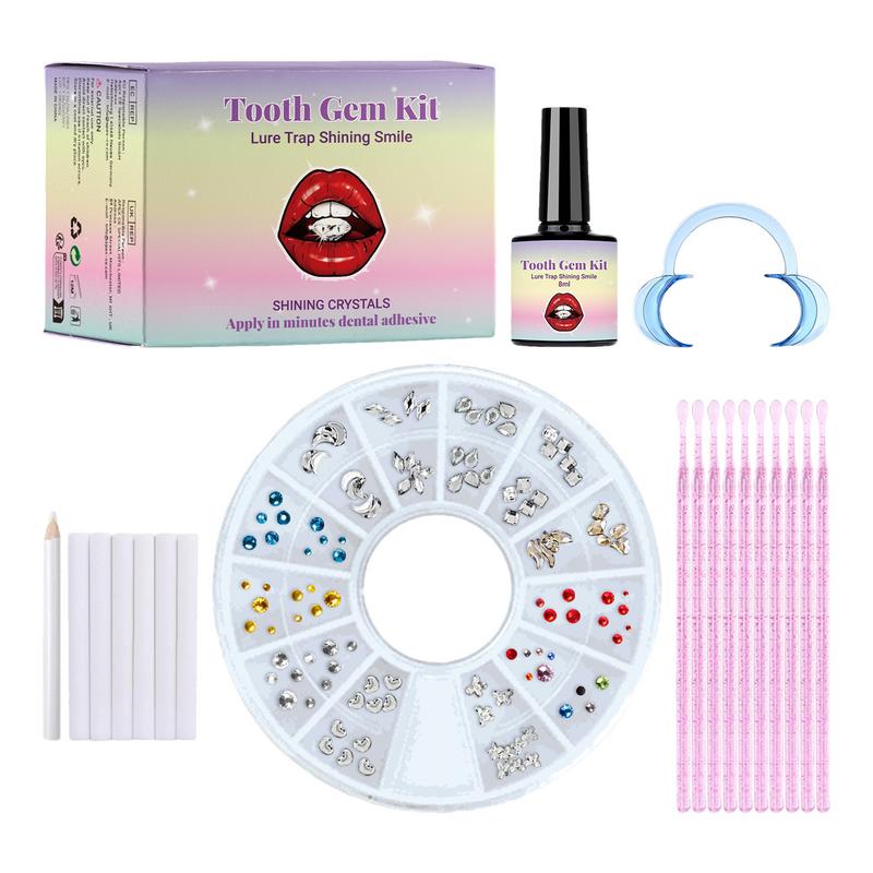 Tooth Gem Kit - Błyszczące naklejki na zęby kryształy diamenty