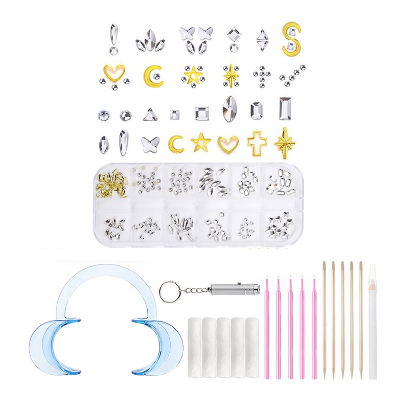 Tooth Gem Kit - Zestaw do zdobienia zębów AB68, zestaw