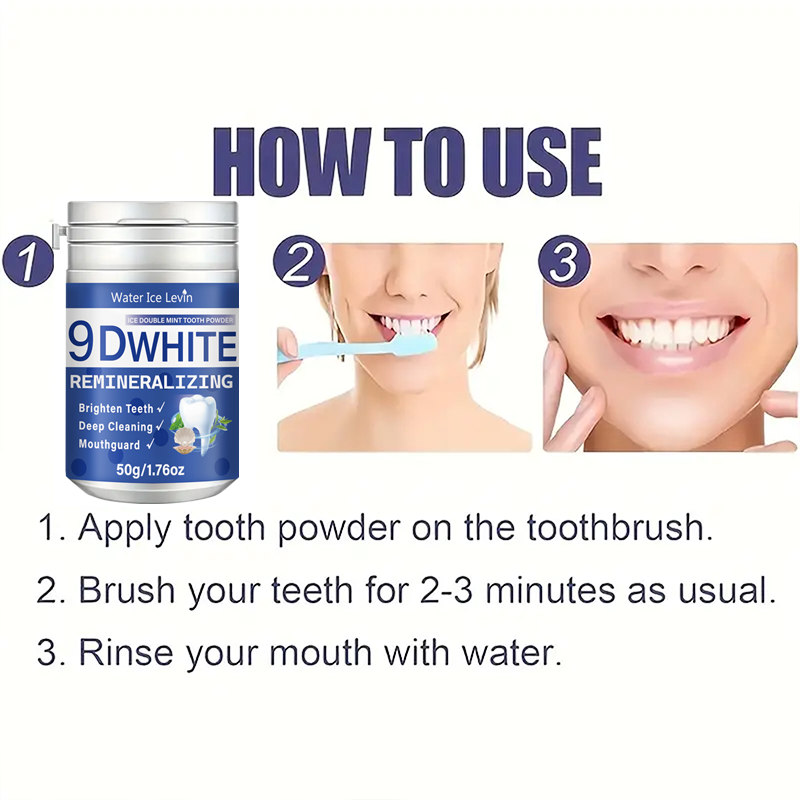 Proszek do zębów 9D White Ice  – Teeth Whitening Baking Soda recenzja i cena