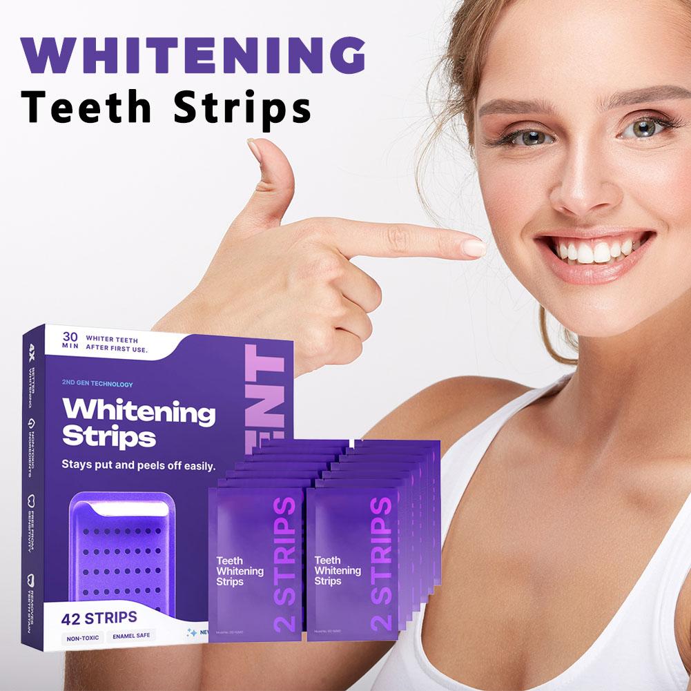 42 sztuki fioletowych pasków d – Teeth Whitening Gel Refills recenzja i cena