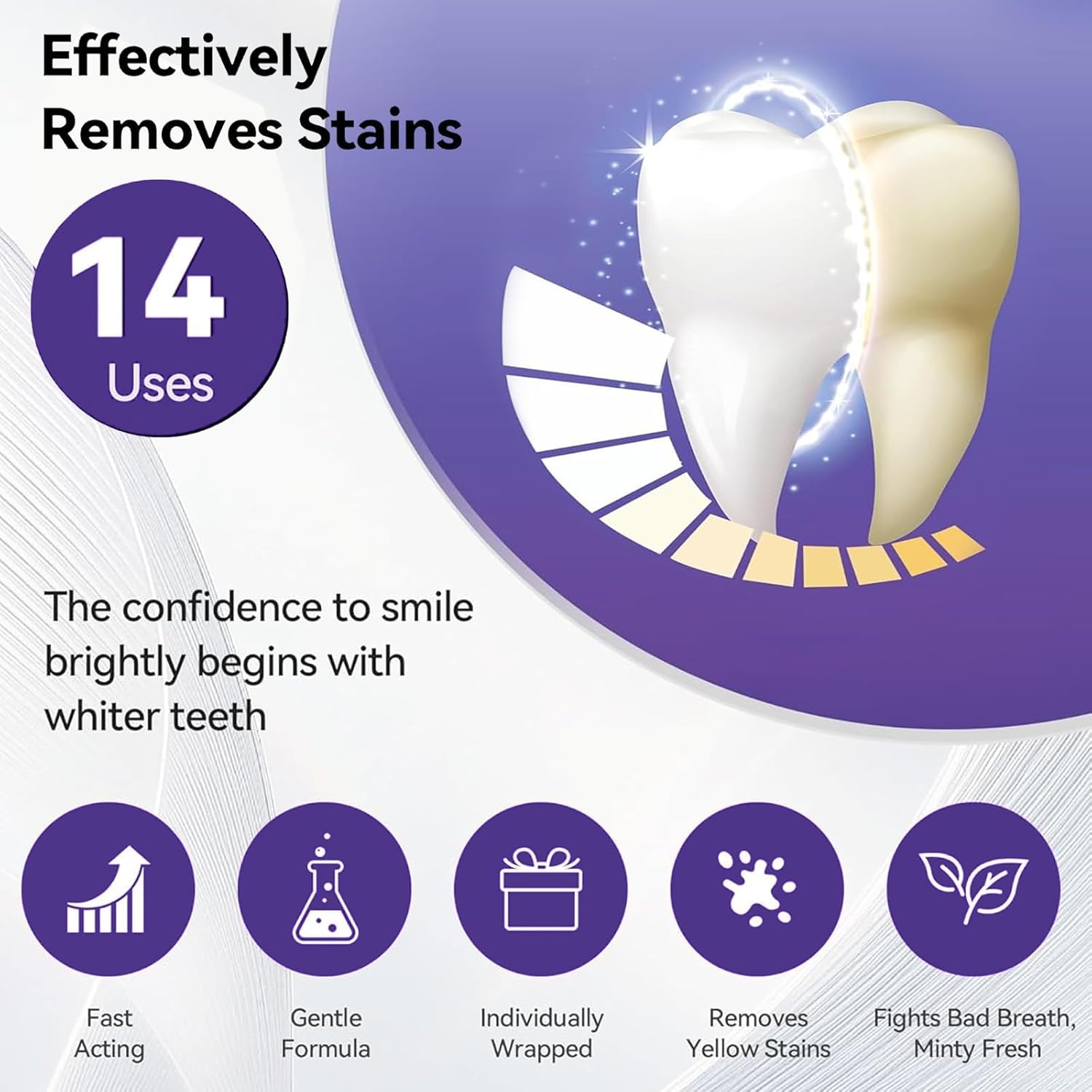 7/14 szt. Fioletowy zestaw do  – Teeth Whitening Gel Refills recenzja i cena