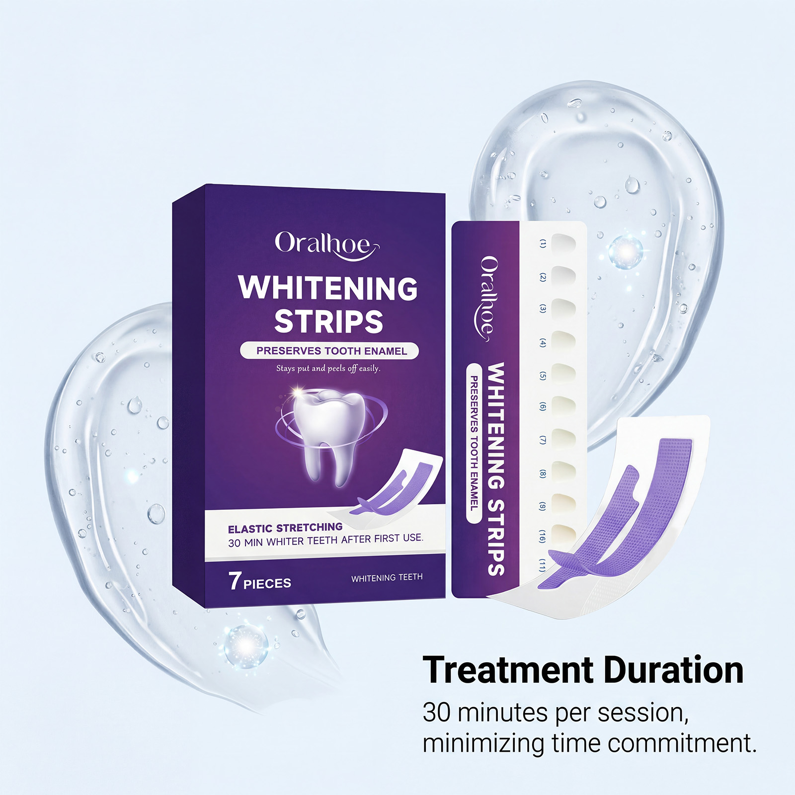Fioletowe paski do wybielania  – Teeth Whitening Gel Refills recenzja i cena