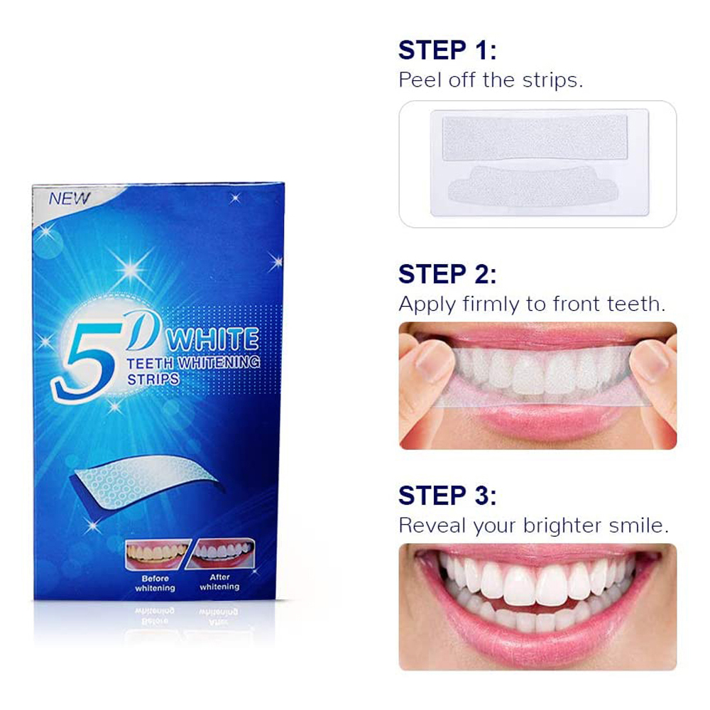 Paski do wybielania zębów 5D,  – Teeth Whitening Essence recenzja i cena